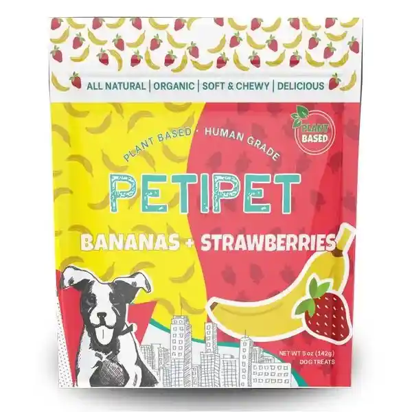Petipet Soft Fruit Bananas & Strawberries 5-oz