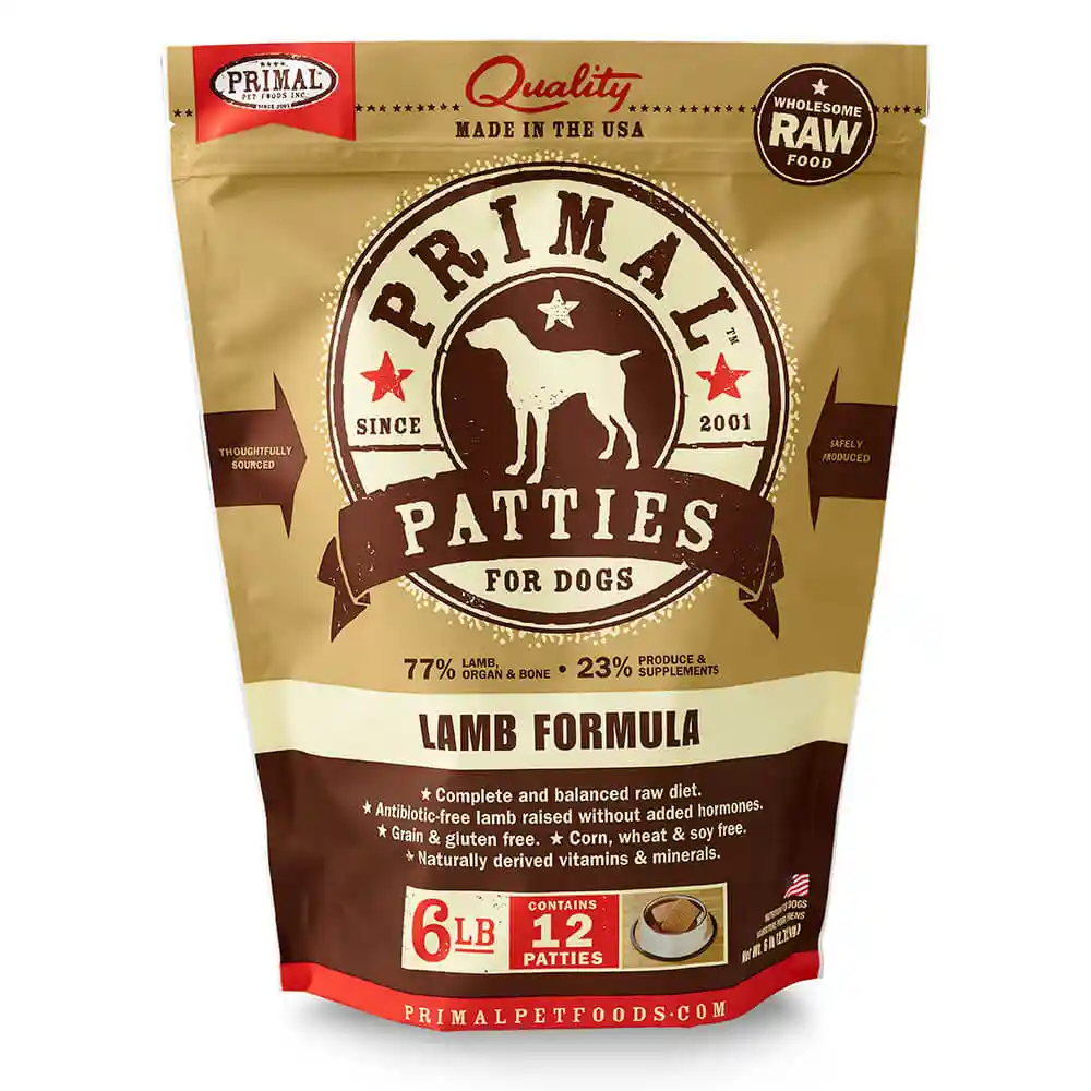 Raw Frozen Canine Lamb Formula Nuggets Dog Food 6-lb