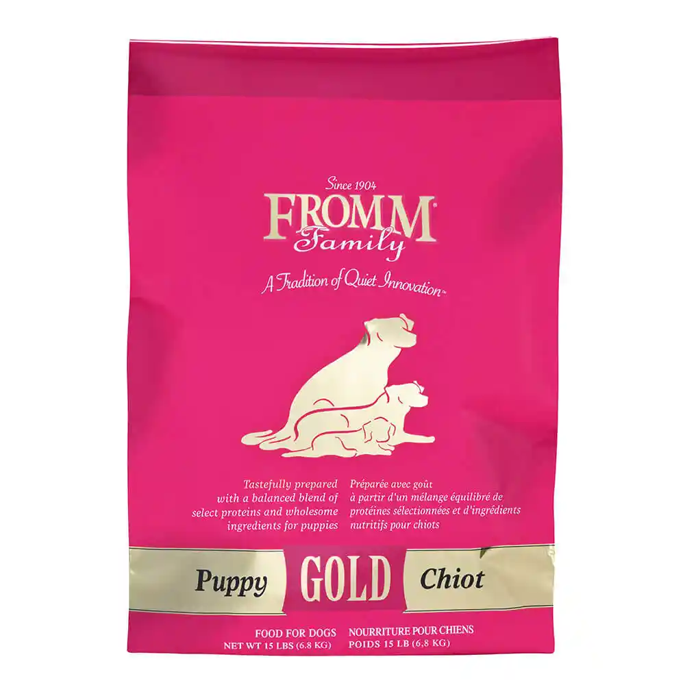 Fromm Gold Puppy Dry Dog Food Pink Bag 15-lb