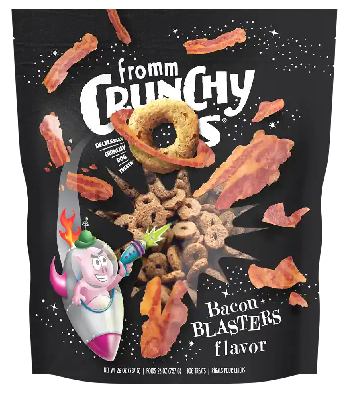Fromm Crunchy O's Bacon Blasters Treat 6-oz
