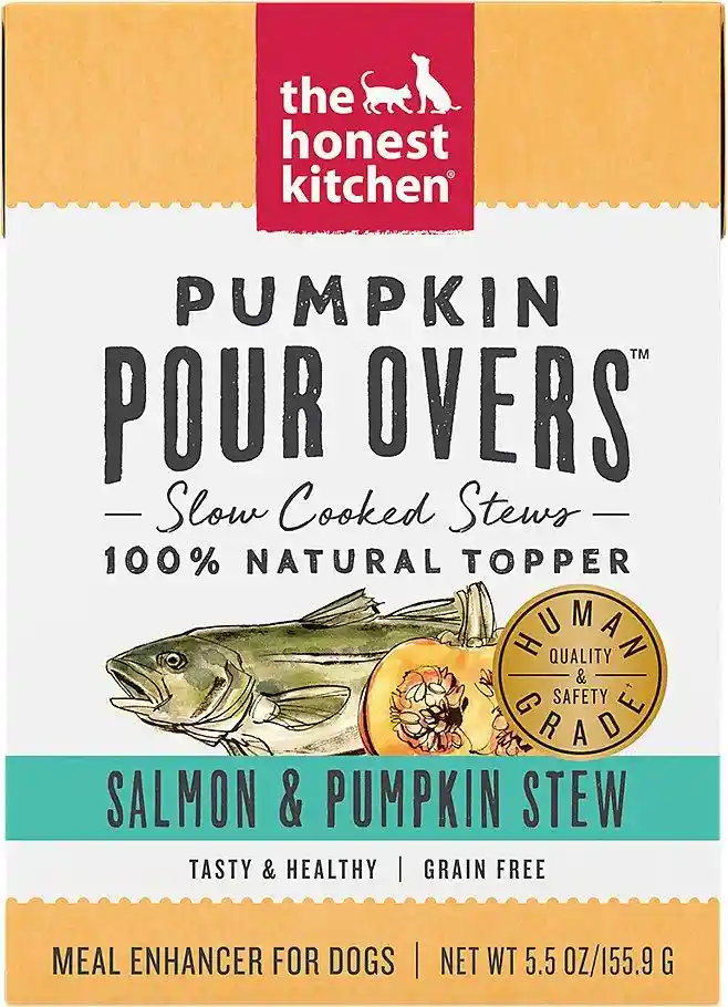 Pumpkin Pour Overs Salmon & Pumpkin Stew Wet Dog Food Topper 5.5-oz