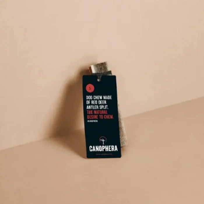 Canophera Small Dog Split Red Deer Antler Chew Ea